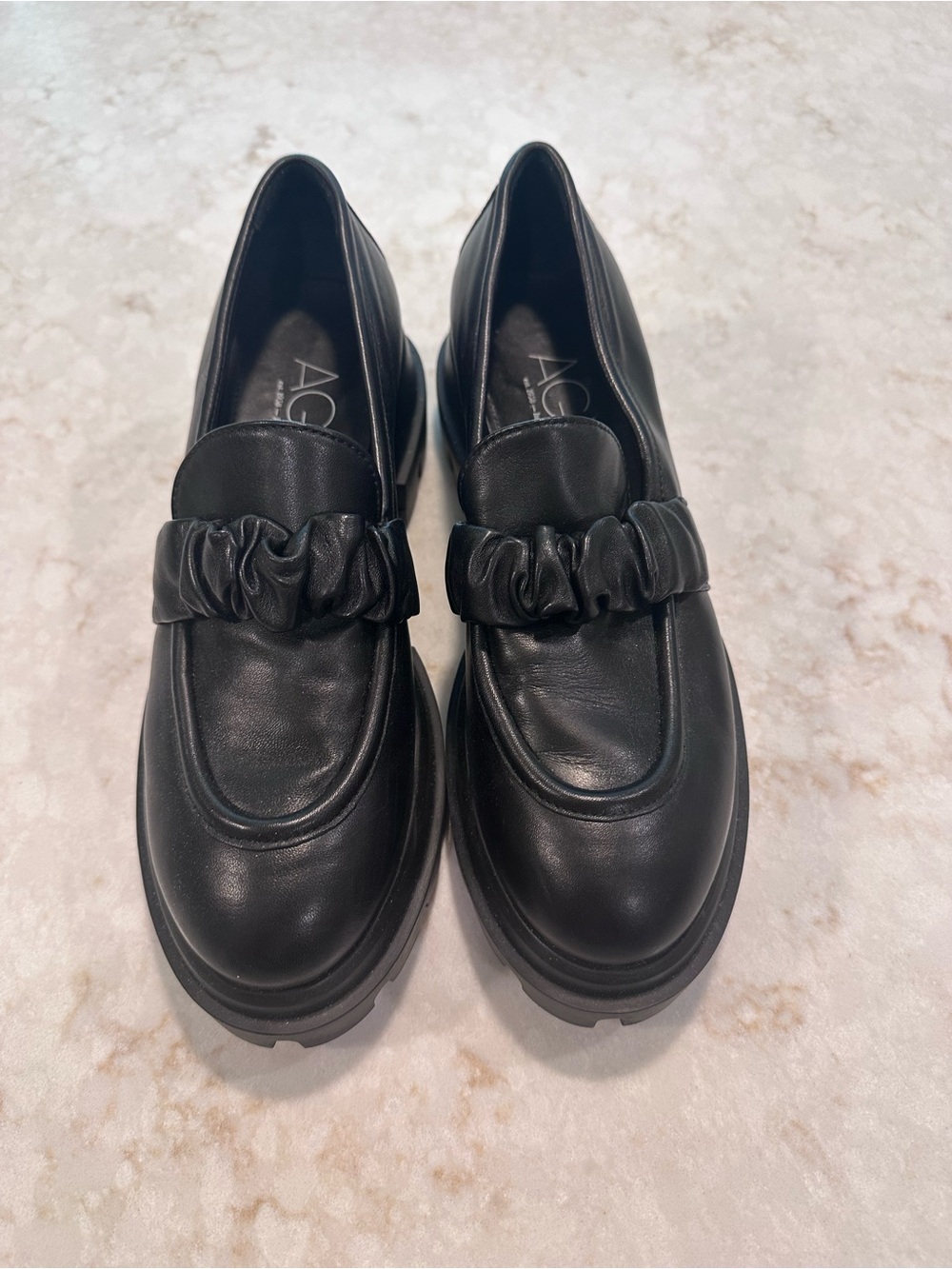 AGL leather loafers size 9